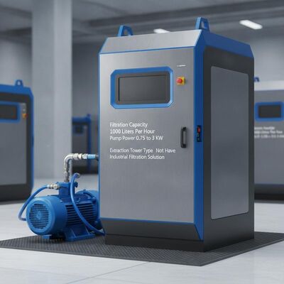 Capacité de filtration 1000 litres par heure Système de filtration de liquide de refroidissement CNC Puissance de la pompe 0,75 à 3 KW Type de tour d'extraction Pas de solution de filtration industrielle